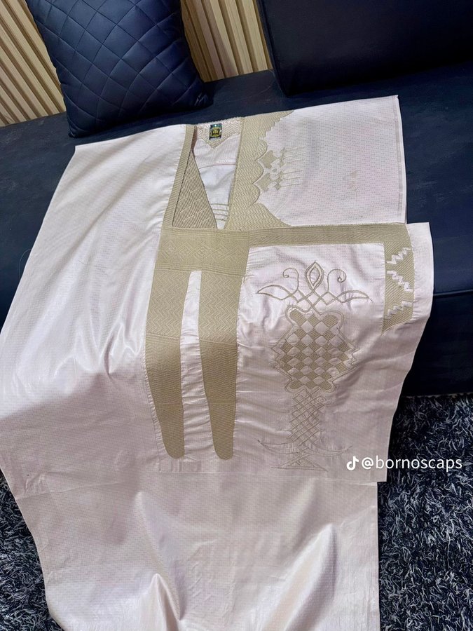 White Native Agbada
