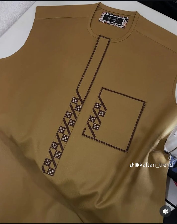 Gold Trim Kaftan