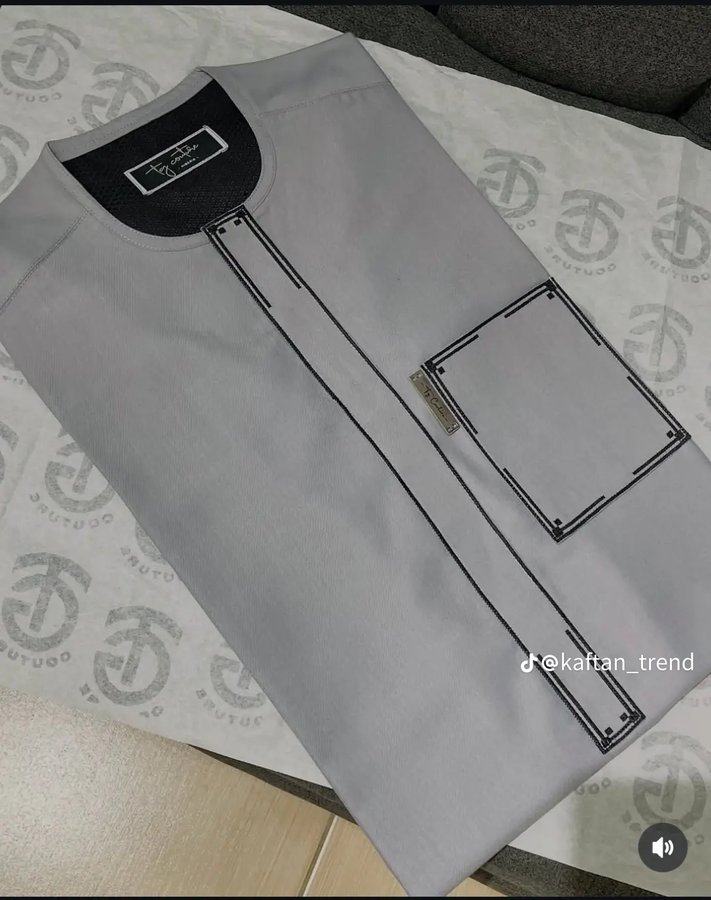 Black Monogram Kaftan